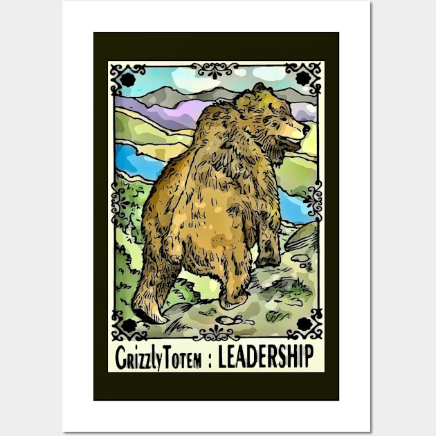 Grizzled Totem Leadership Wall Art by ArtisticEnvironments